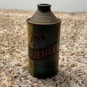 Vintage Koehler Select Beer Cone Top Can 12oz Erie PA Eagle Logo Breweriana Tin